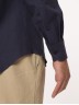 Camicia Easy in cotone flanellato a manica lunga blu